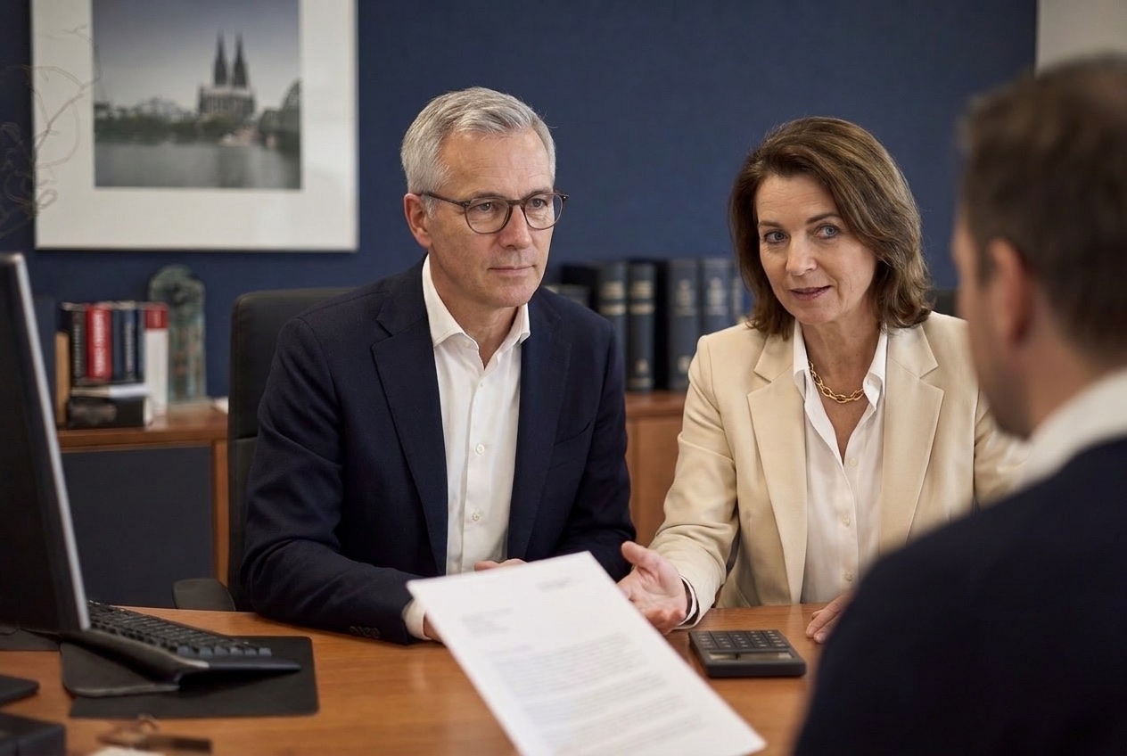 Hermann und Kerstin B. Klughardt im Beratungsgespräch